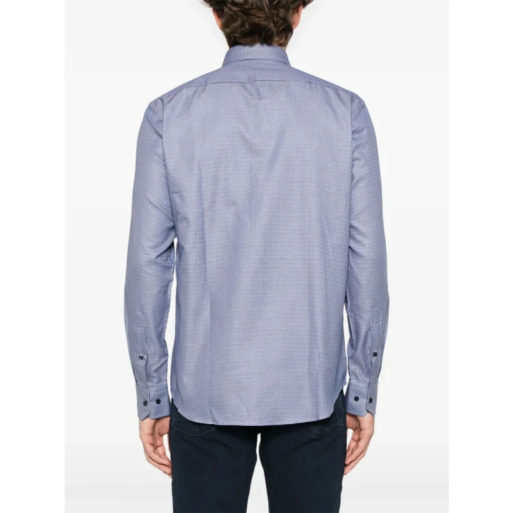 Hugo Boss Casual Katoenen Overhemd voor Mannen Blue Heren