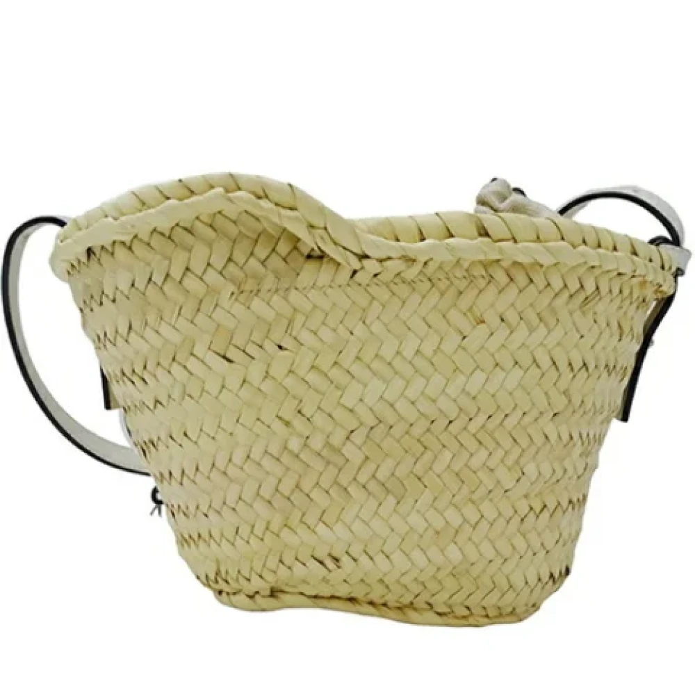 Loewe Pre-owned Fabric shoulder-bags White Dames