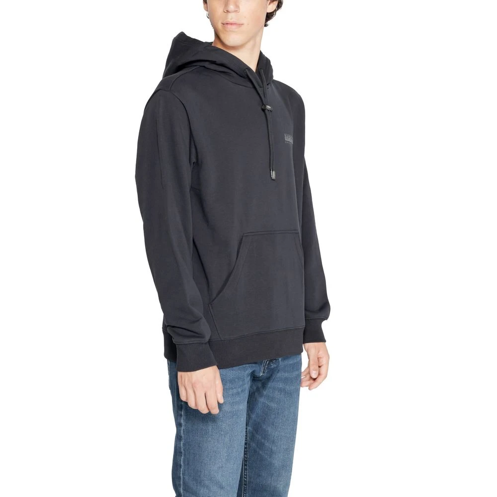 Napapijri Zwarte Katoenen Sweatshirt Herfst Winter Collectie Black Heren