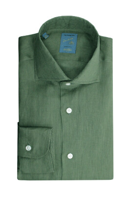 green-linen-french-collar-shirt