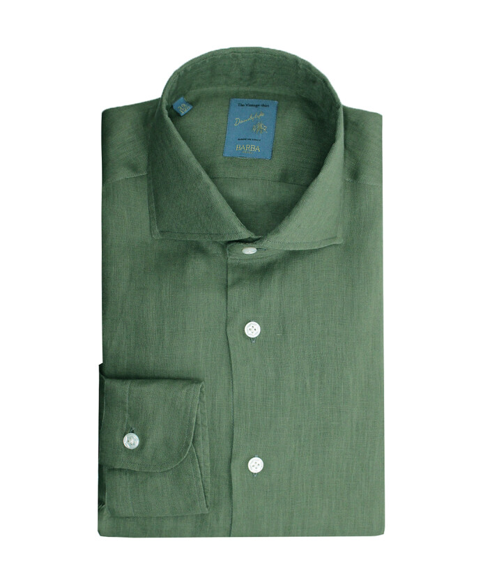 green-linen-french-collar-shirt