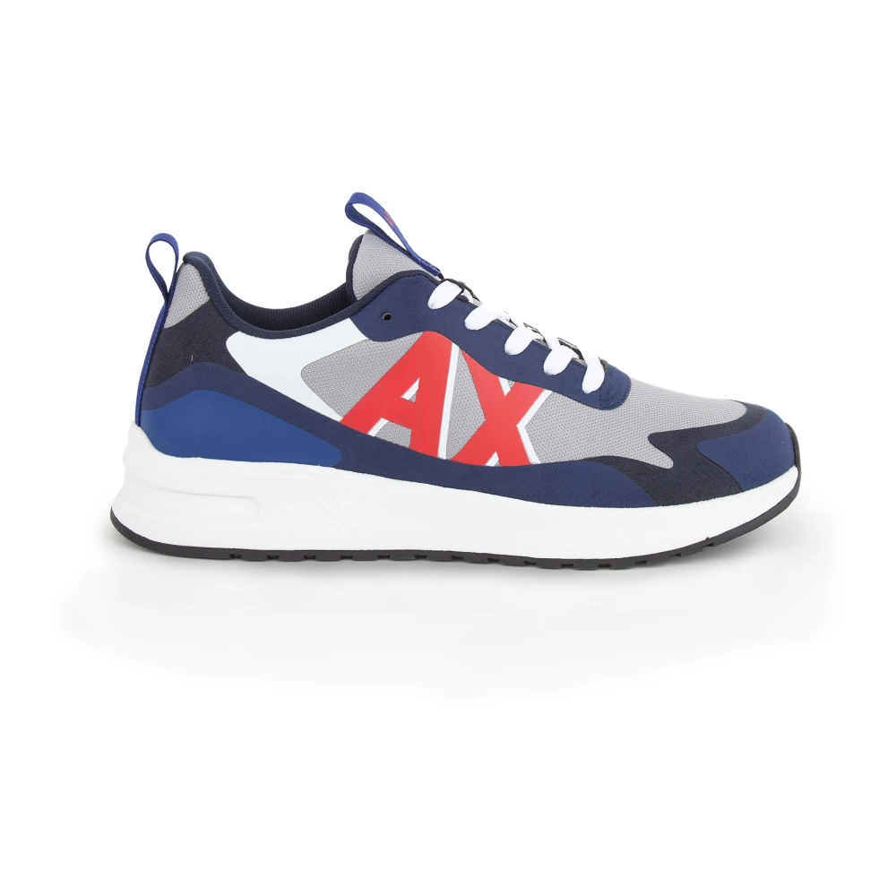 Armani Exchange Men's Multicolor Sneakers, 8 Uk, Casual Trainers For Everyday Wear