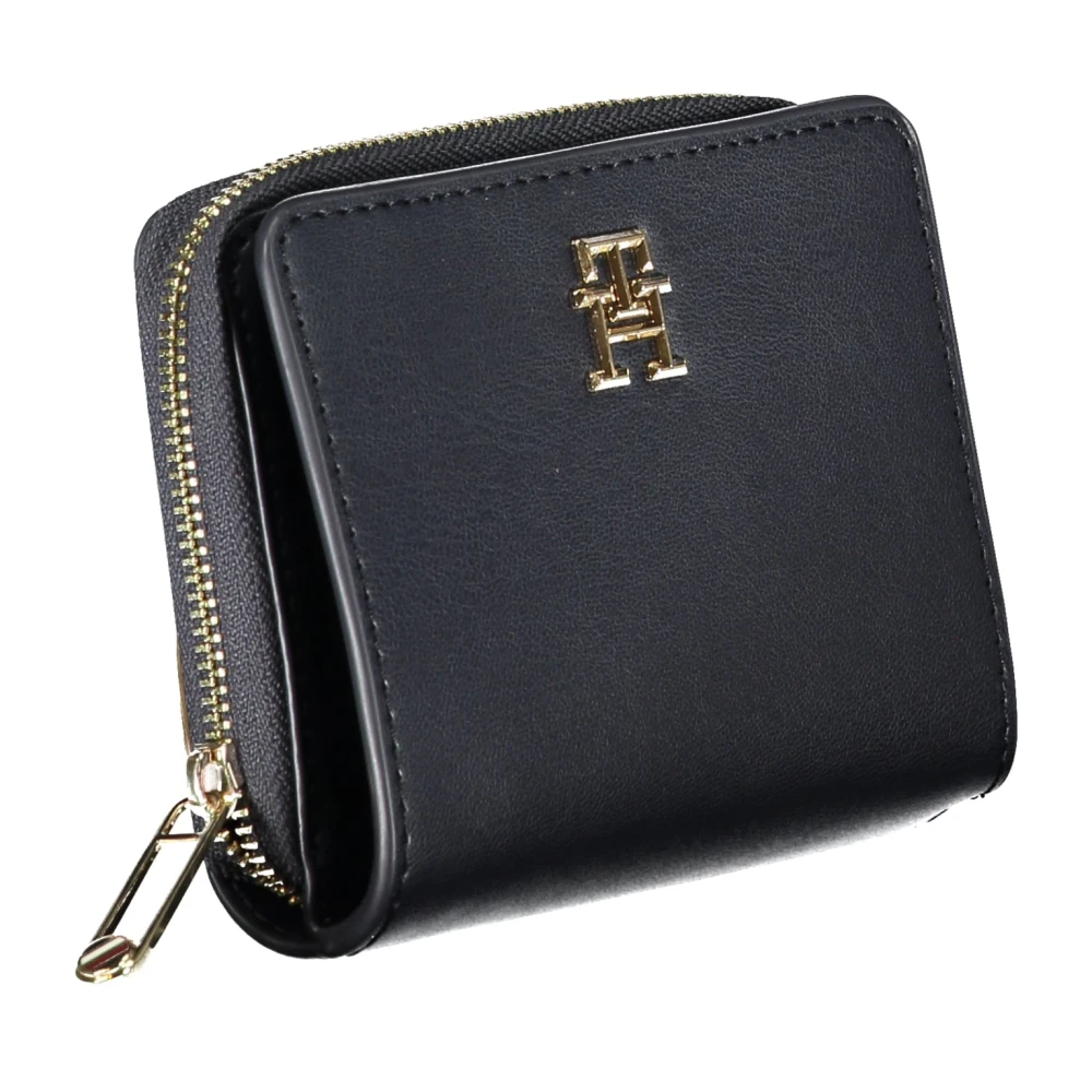 Tommy Hilfiger Blauwe Damesportemonnee met Rits en Logo Blue Dames