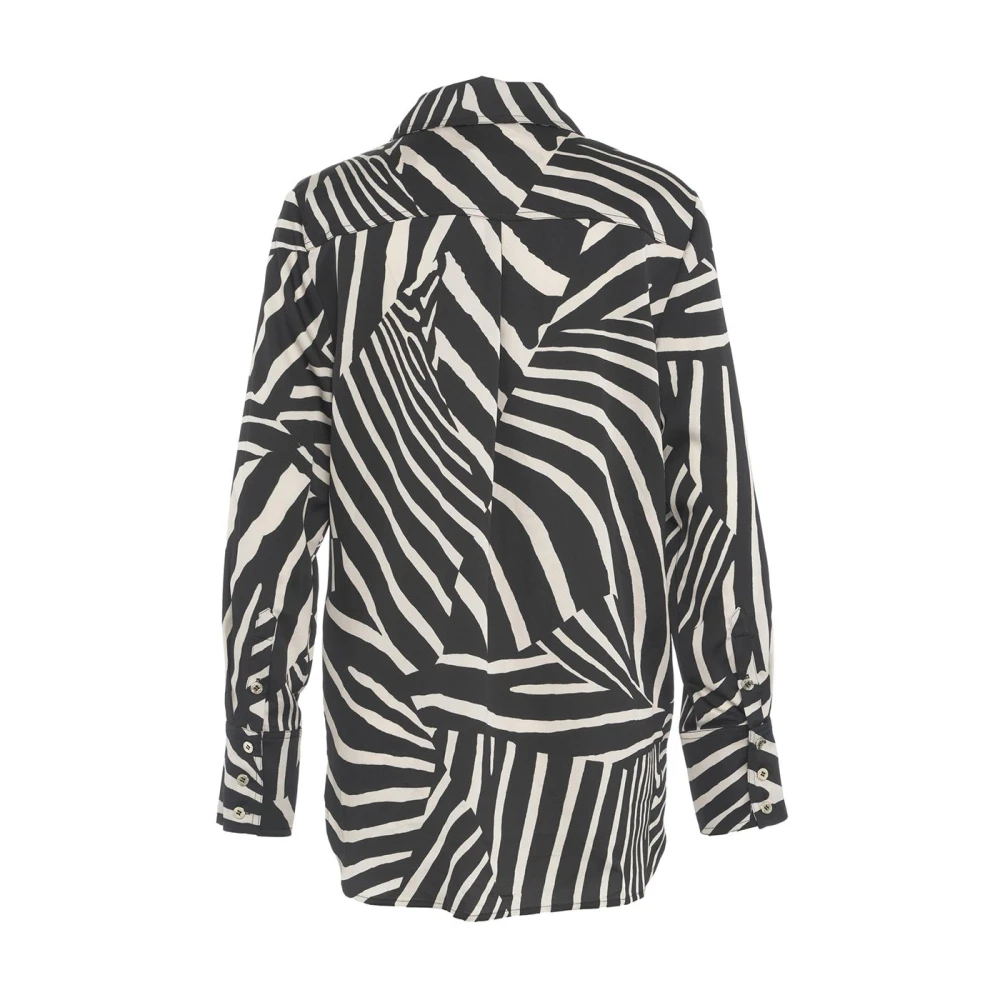 Guess Zwarte Bloes met Kent Kraag Black Dames