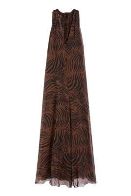 Silk Chiffon Maxi Klänning