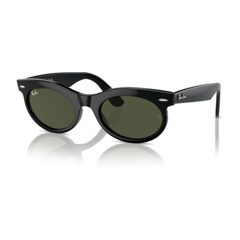 Ray-Ban Unisex Black Sunglasses, 53 Mm, Oval Wayfarer Sunglasses