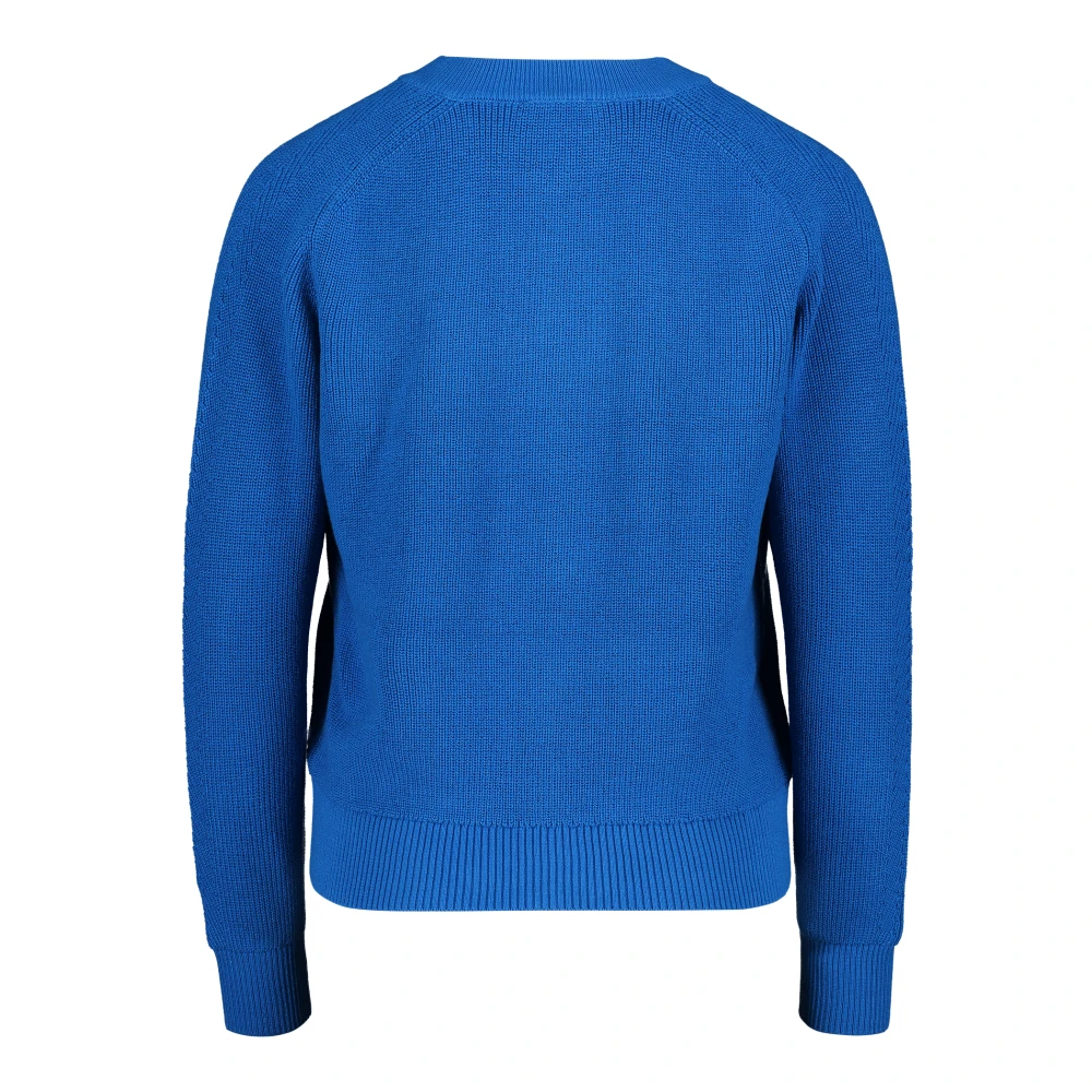 Betty Barclay Fijngebreide vest met rits Blue Dames