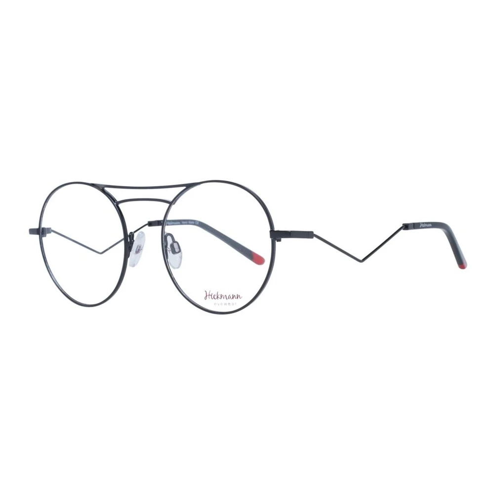 Ana Hickmann Zwarte Metalen Aviator Optische Frames Black Dames
