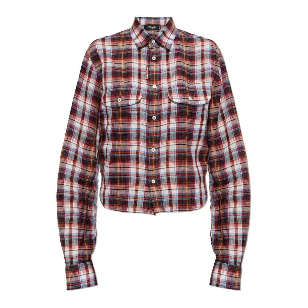 Dsquared2 Women's Linen Checked Shirt