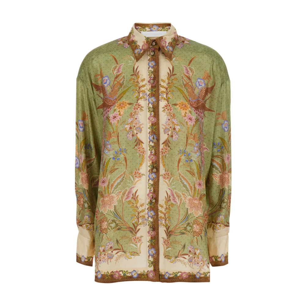 Zimmermann Multicolor Shirts, Female, 2XS, Indra Relaxed Shirt
