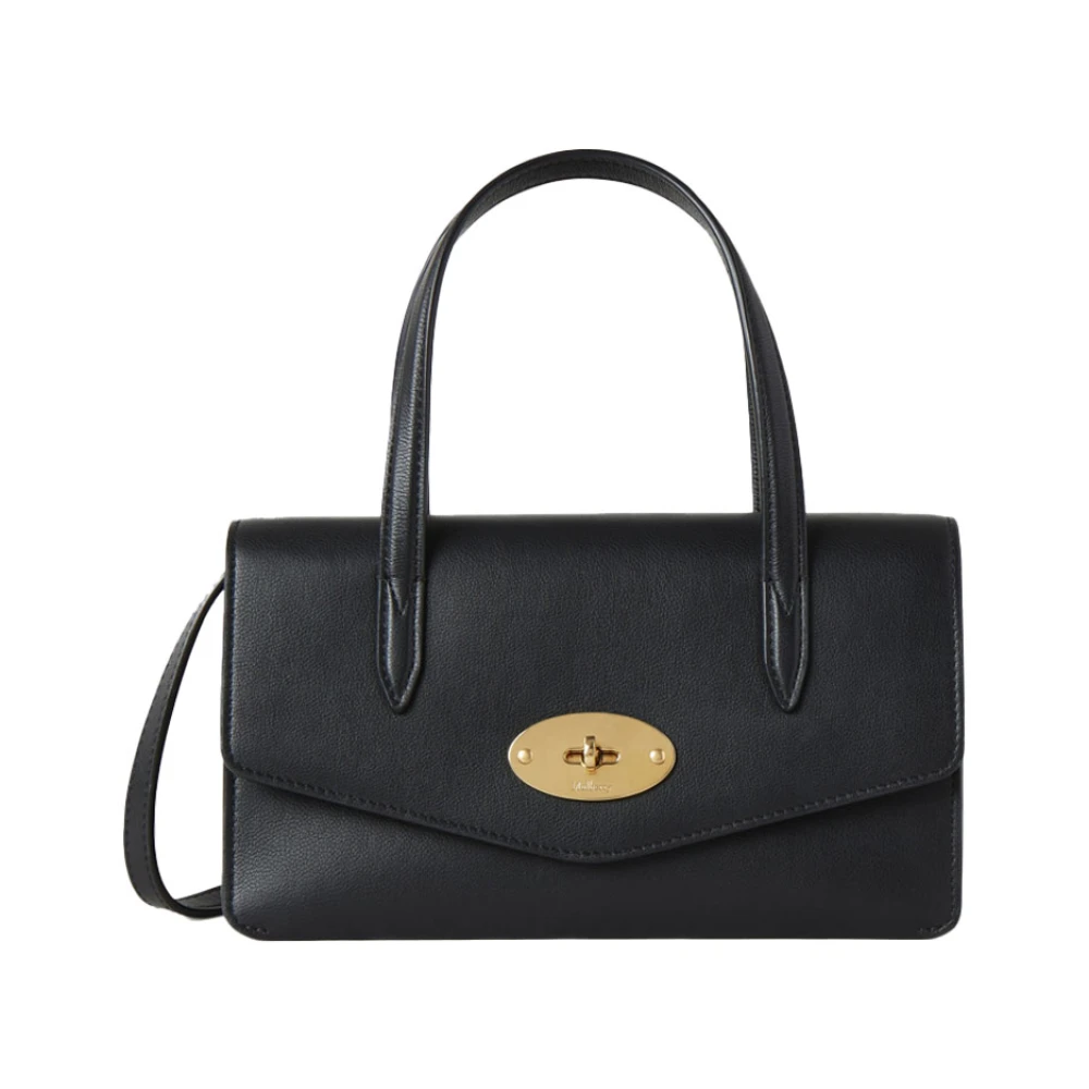 Mulberry Klassieke Zwarte Top Handvat Tas Black Dames