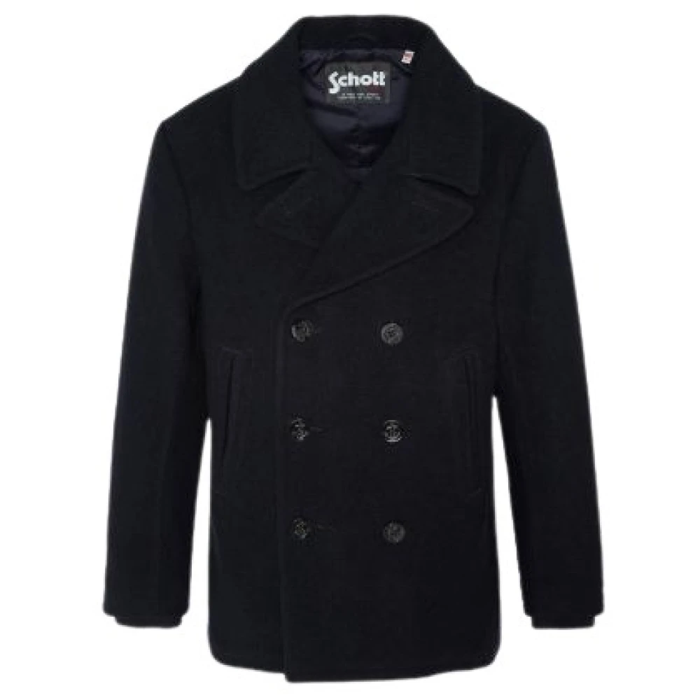 Coats > Double-Breasted Coats - - Schott NYC - Modalova