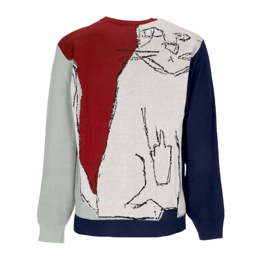 Ripndip Multi Gebreide Crew Neck Sweater Multicolor Heren