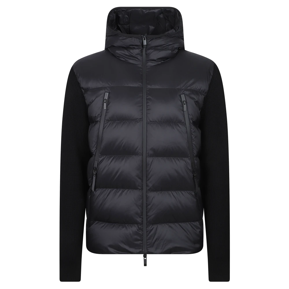 Moncler , Winter Jackets, Male, Black, M, Jumpers
