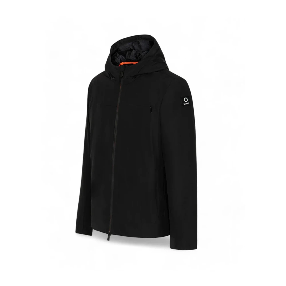 Suns Zwarte jas met nepbont Black Heren