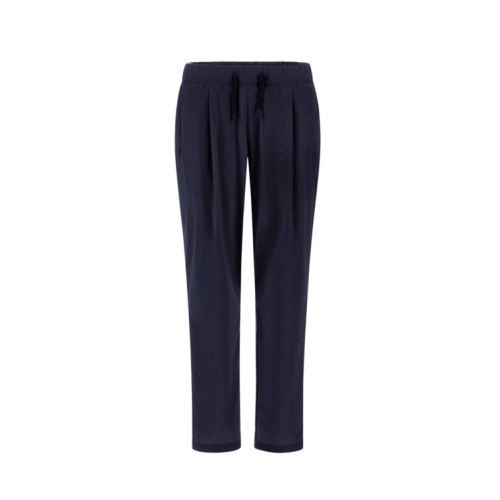 Herno Vrouw Blauw Broeken Dames, M, Nylon, Master Nylon Broek