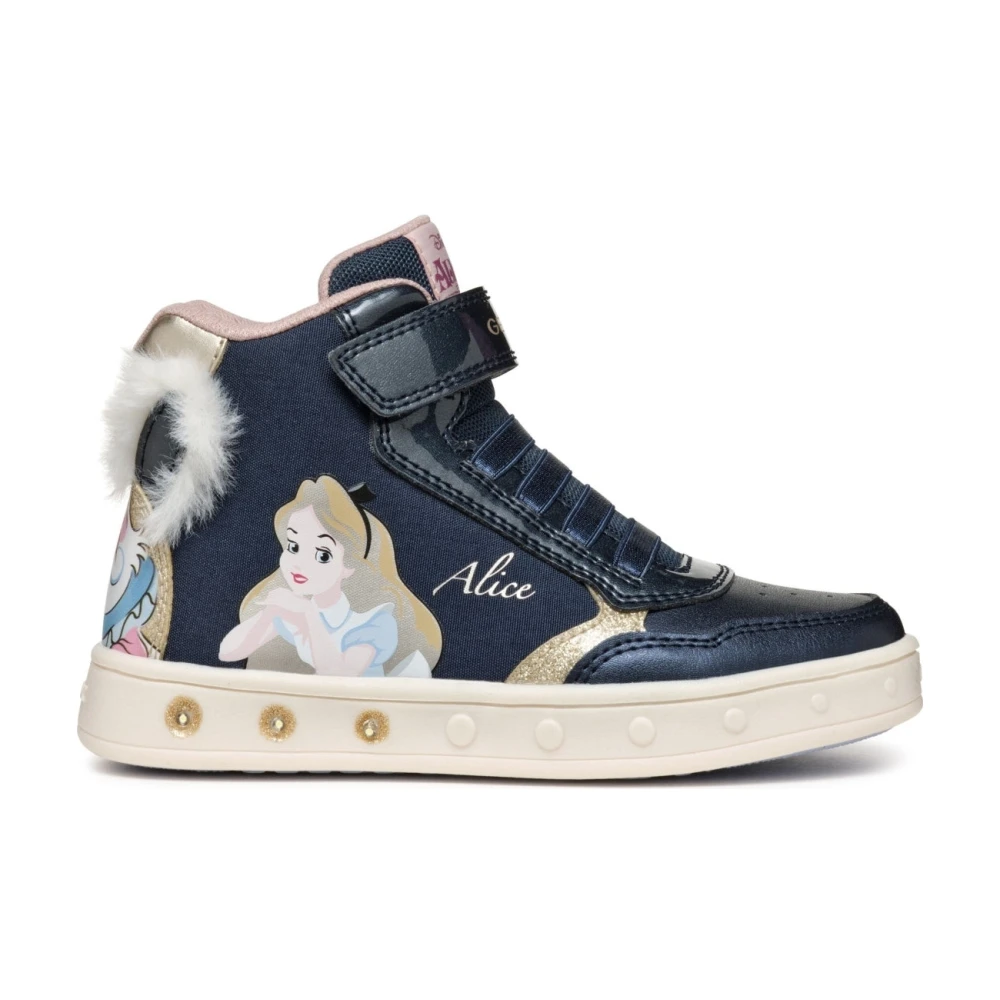 Geox Girls Blue Kids Sneakers, 27 Eu, Navy Kids Boots