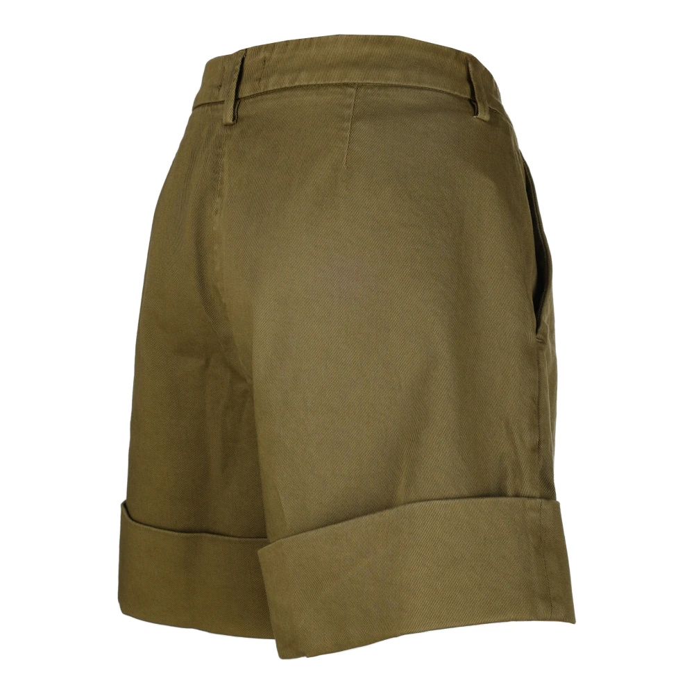 Fay Militair Groene Bermuda Shorts Green Dames