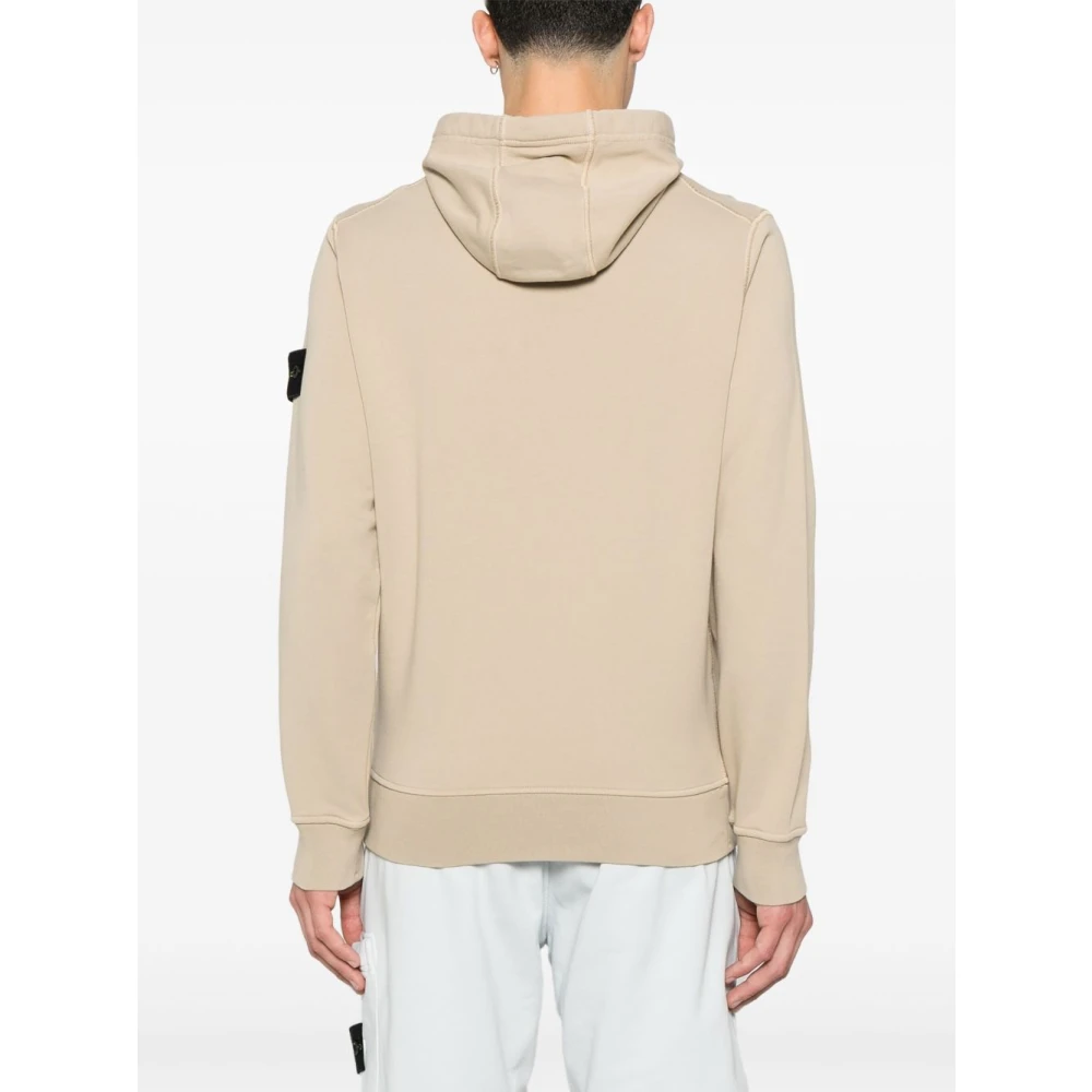 Stone Island Beige Sweatshirt voor Casual Stijl Beige Heren