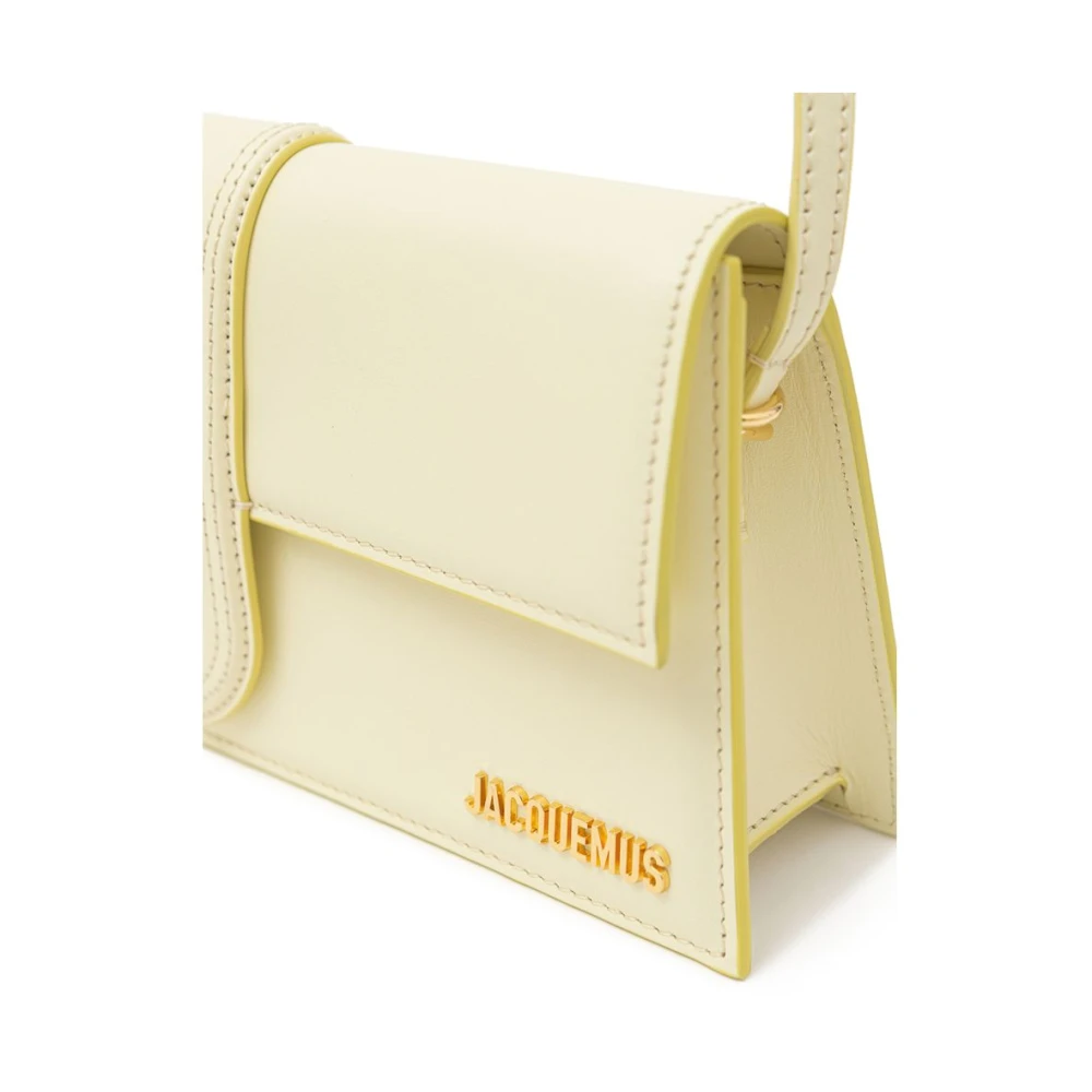 Jacquemus Gele leren schoudertas Yellow Dames
