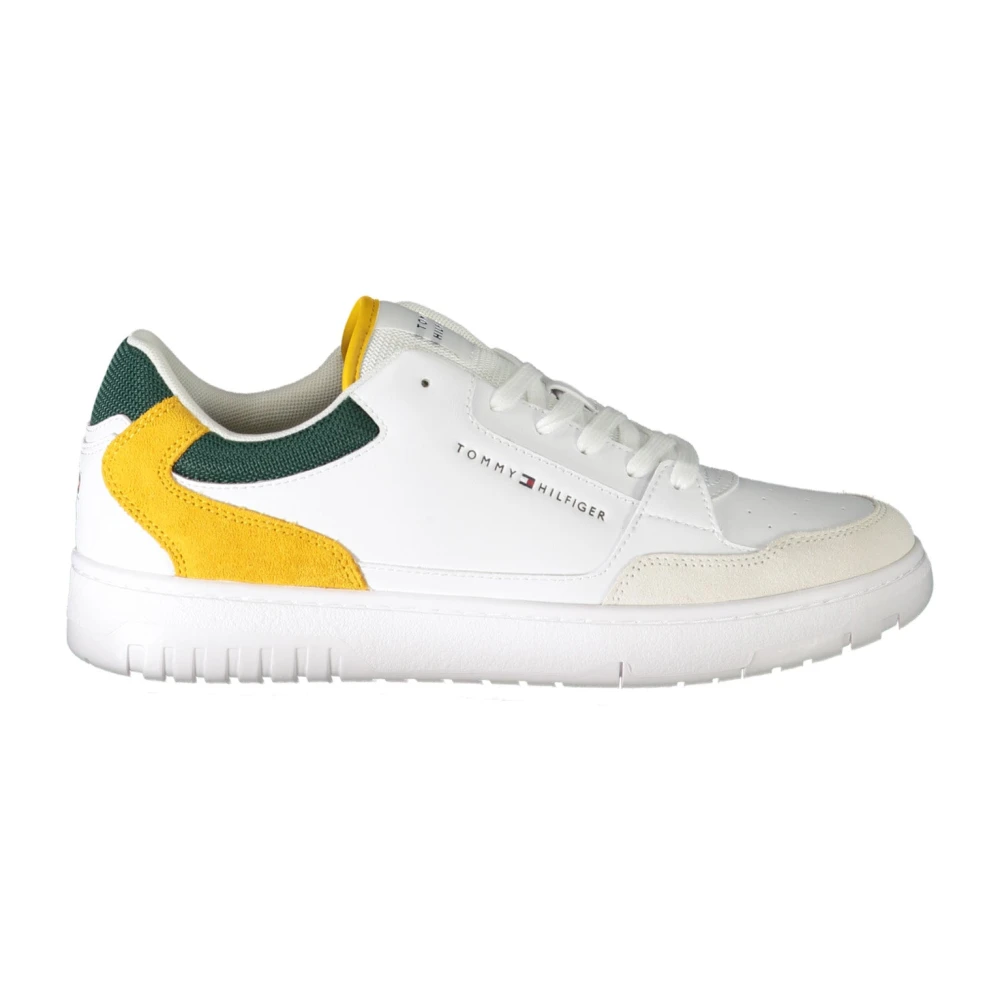 Tommy Hilfiger Men's White Sporty Lace-Up Sneakers