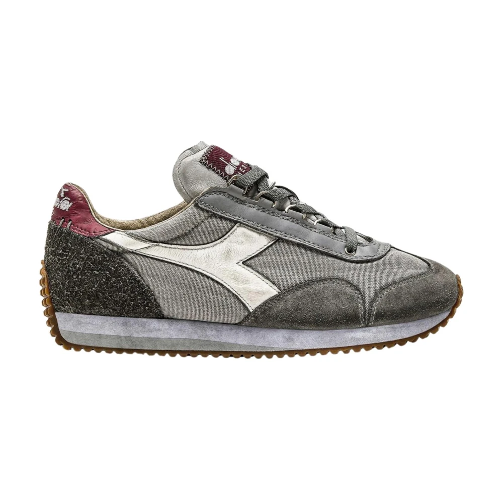 Diadora Stone Wash Sneakers Geslachtsneutraal Canvas Heren Schoenen Grijs