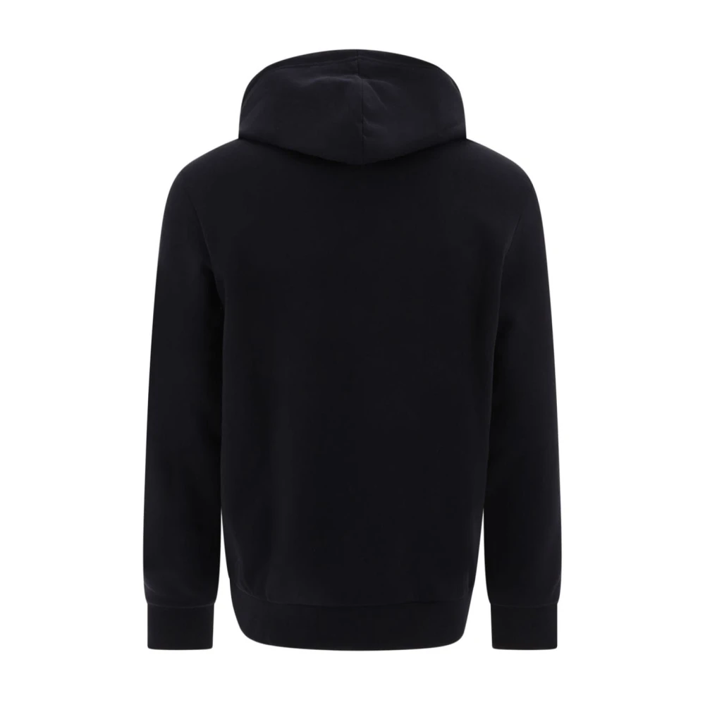 A.p.c. Zwarte Logo Print Hoodie Trui Black Dames