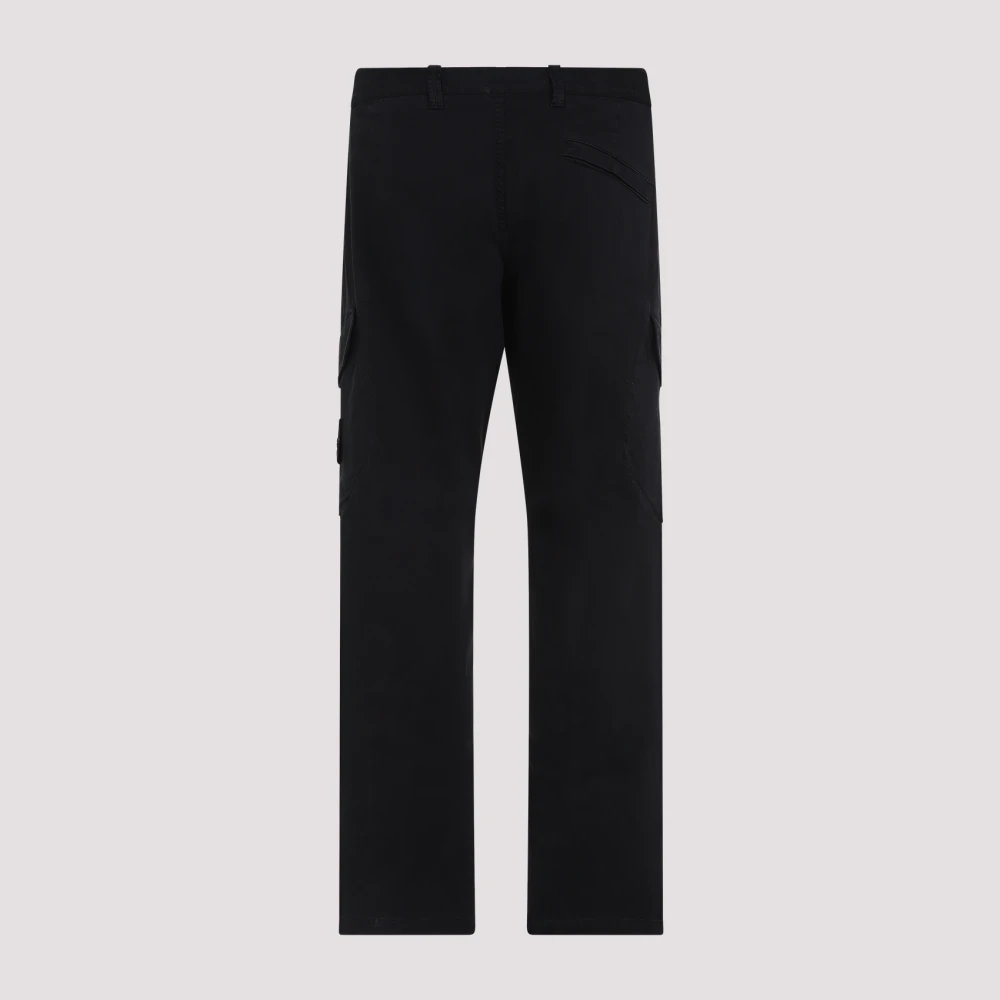 Stone Island Zwarte Broek voor Mannen Black Heren