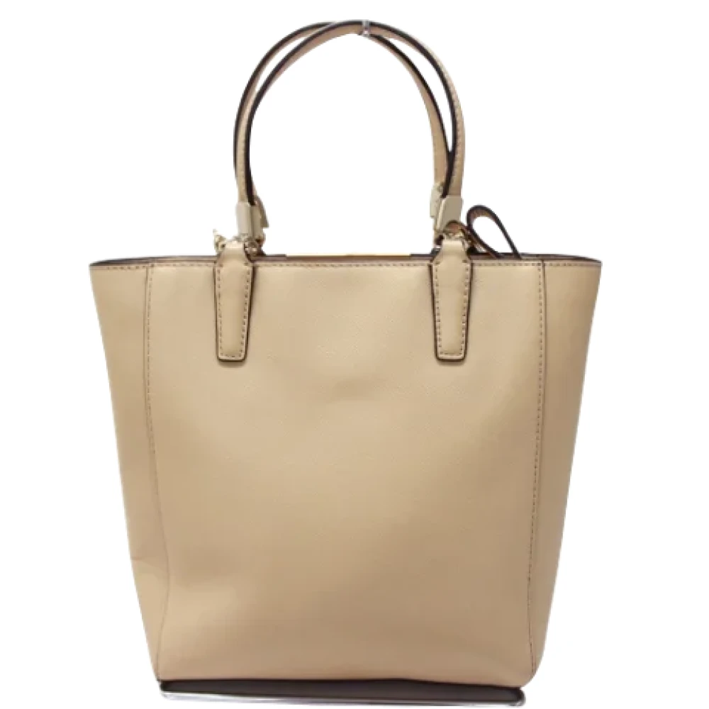 Coach Pre-owned Leather handbags Beige Dames