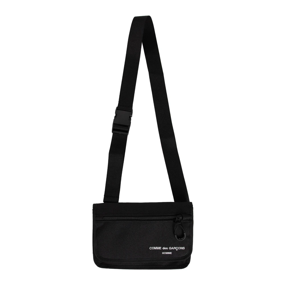 Comme des Garçons Zwarte Nylon Schoudertas met Logo Black Heren