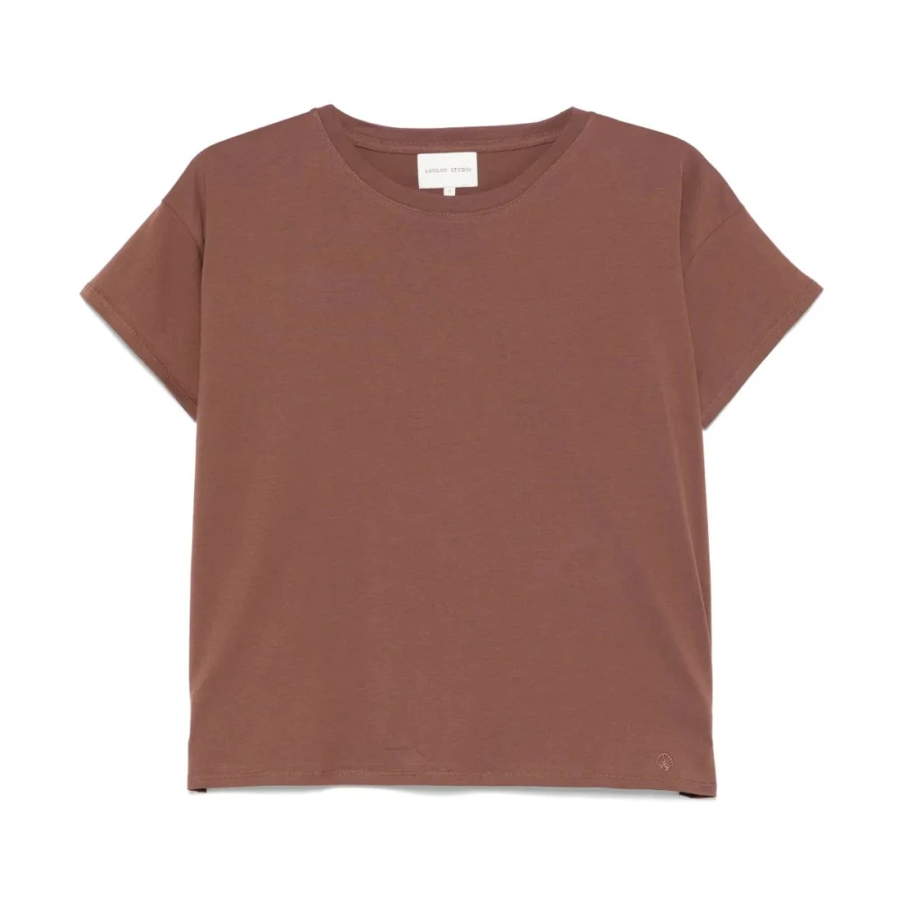 Loulou Studio Casual Katoenen T-shirt Brown Dames