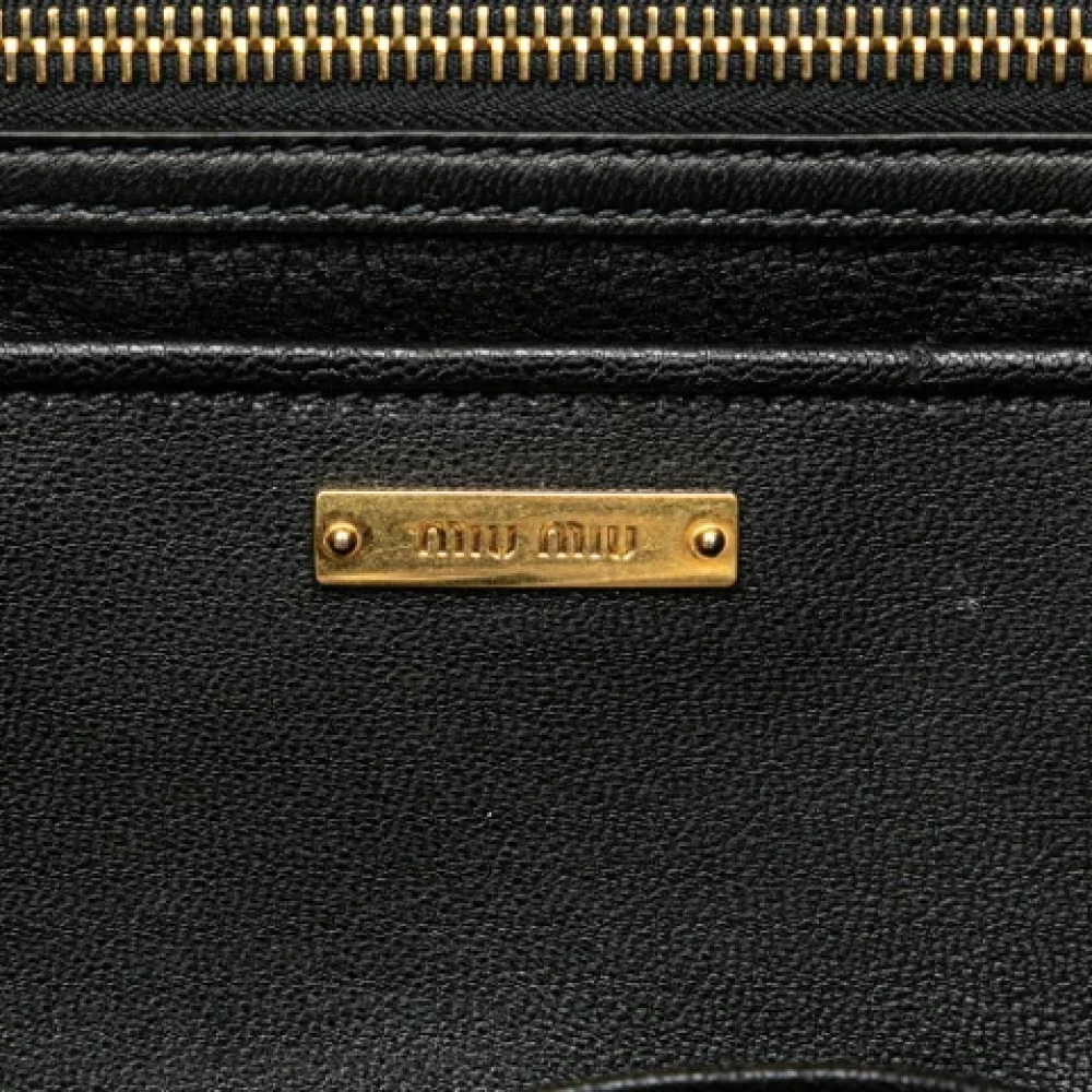 Miu Pre-owned Leather handbags Blue Dames