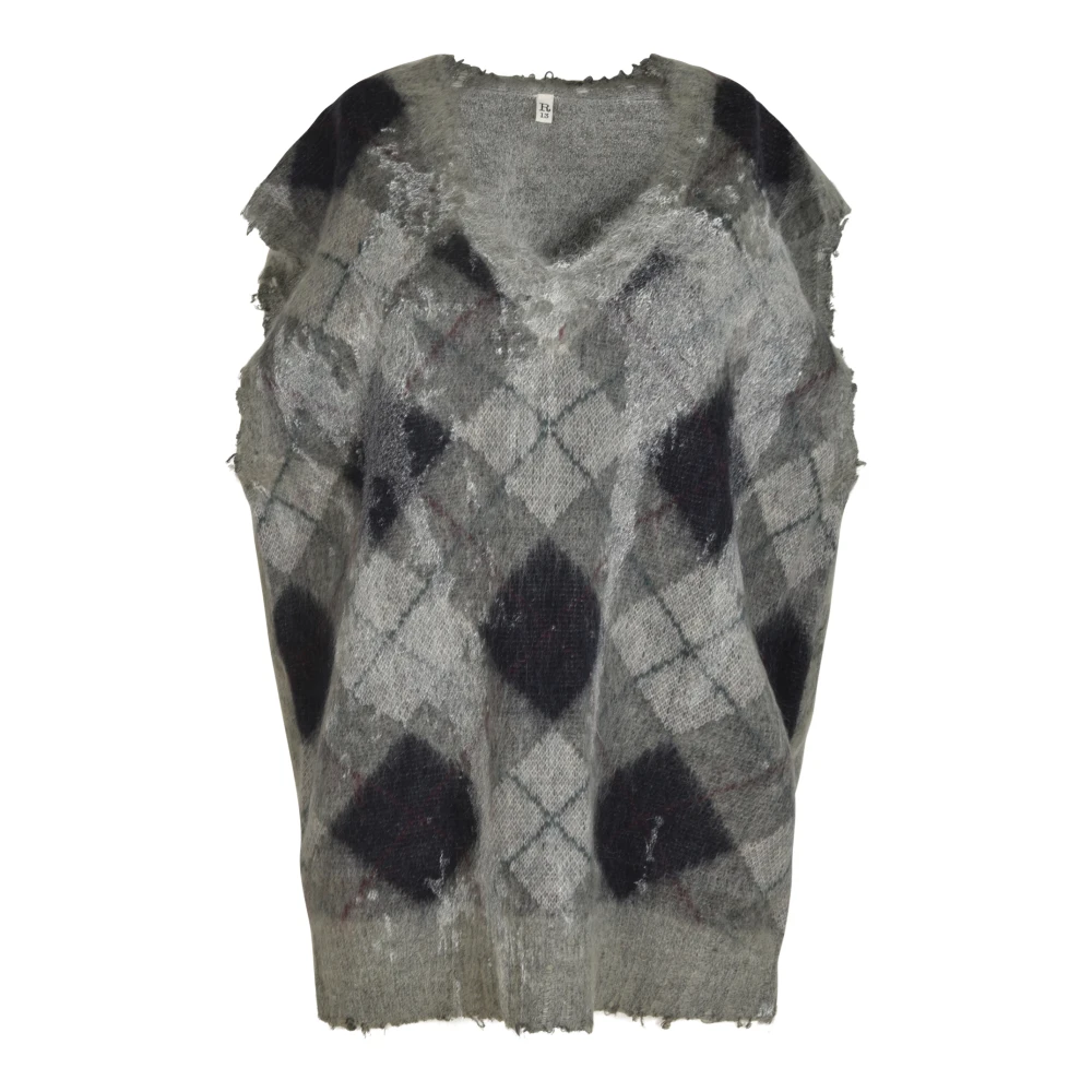 R13 Groene Destroyed Sweater Green Dames