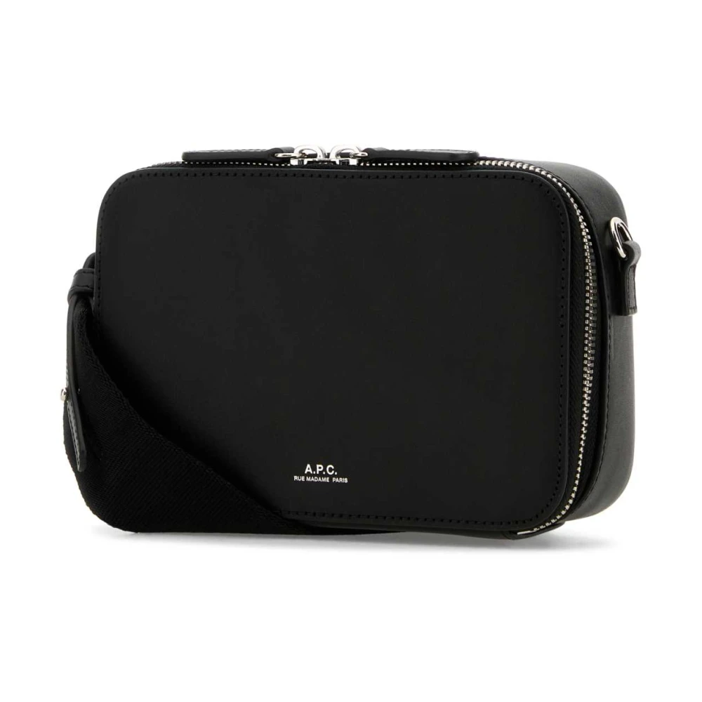 A.p.c. Soho Crossbody Tas van Zwart Leer Black Dames