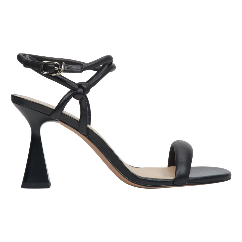 Estro Women's Black Heeled Strappy Sandals - High Heel Sandals - 6 Uk- Shoes