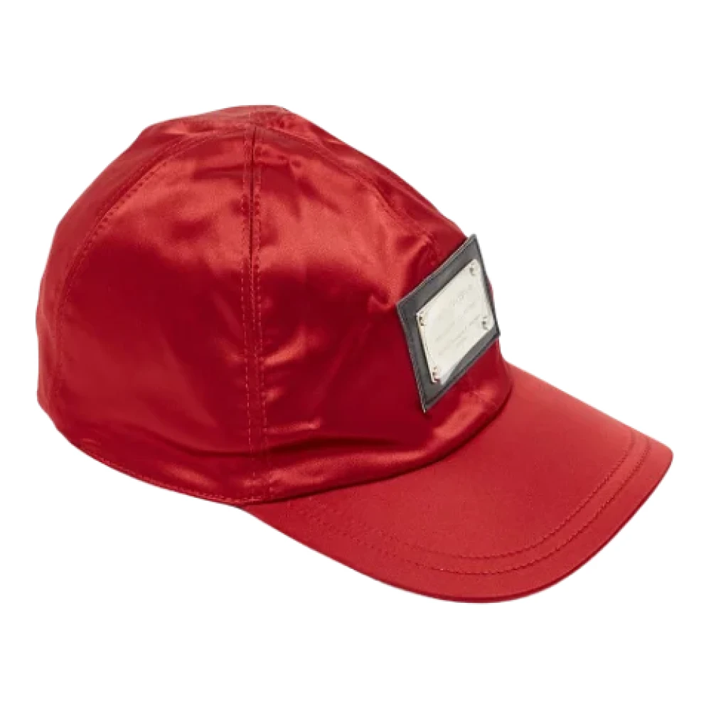 Dolce & Gabbana Pre-owned Satin hats Red Dames