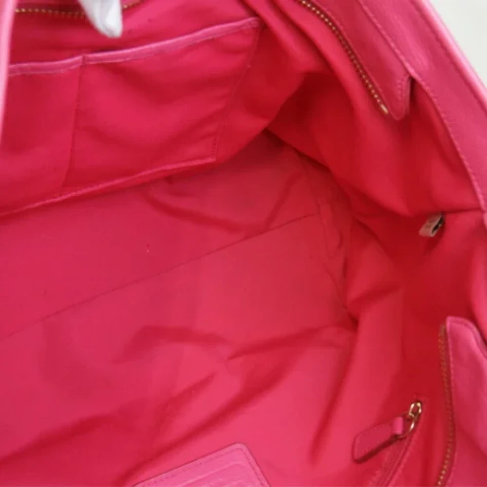 Coach Pre-owned Leather shoulder-bags Pink Dames