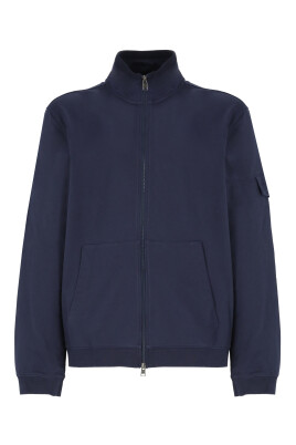 bla-bomulls-sweatshirt-hog-hals-dragkedja