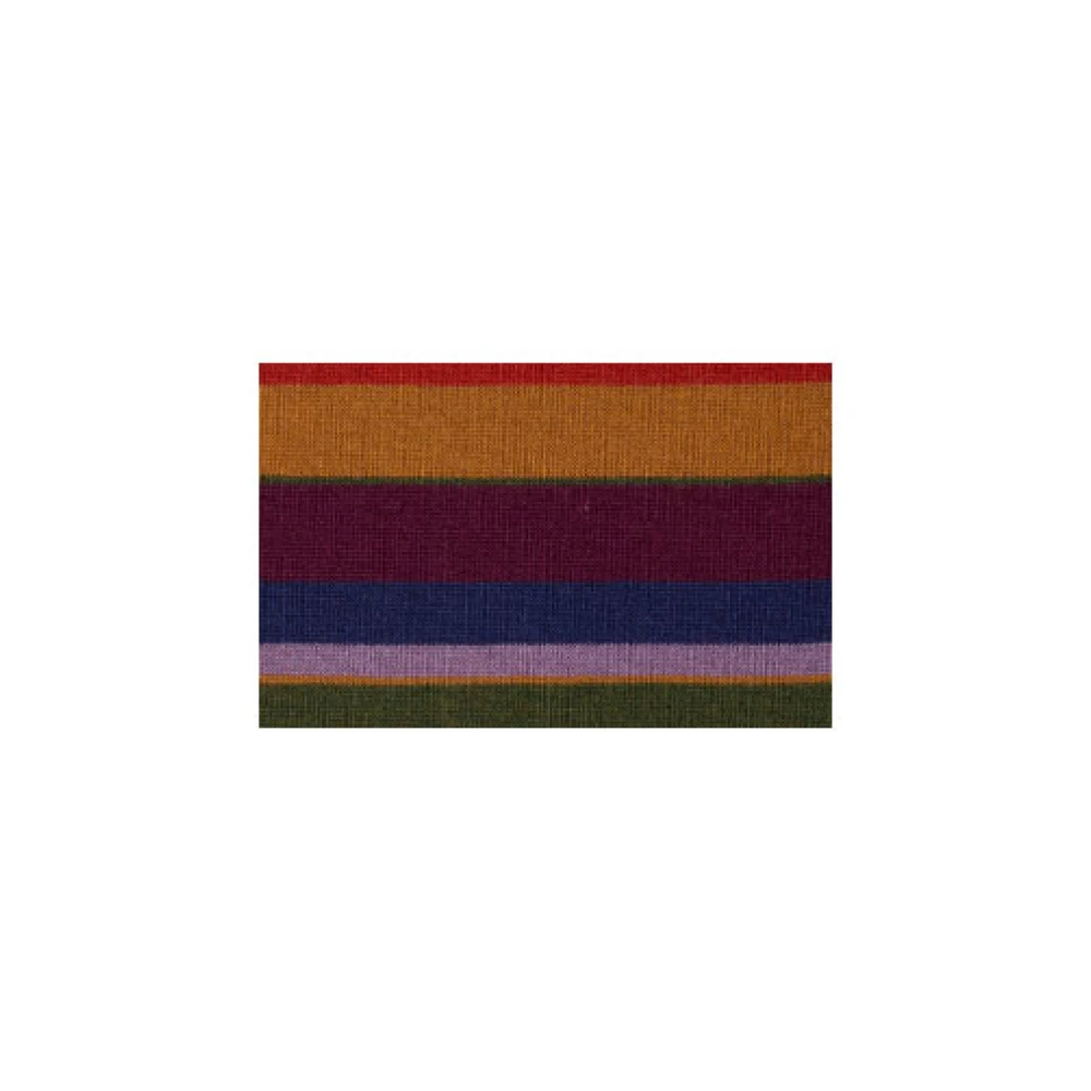 Gallo Unisex gevoerd paars en sjaal met veelkleurige strepen Multicolor Unisex