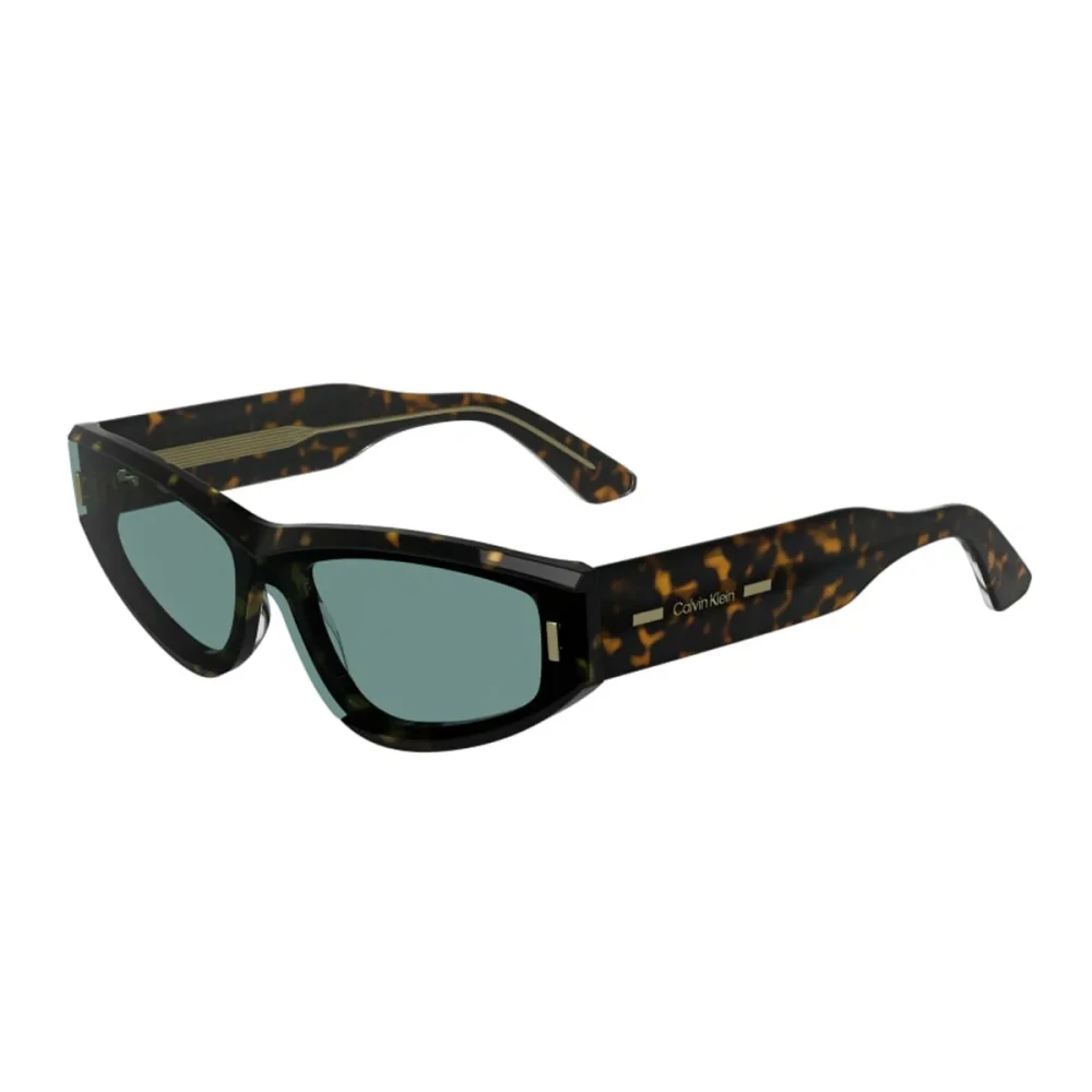 Calvin Klein Unisex Black Cat-Eye Sunglasses In Glossy