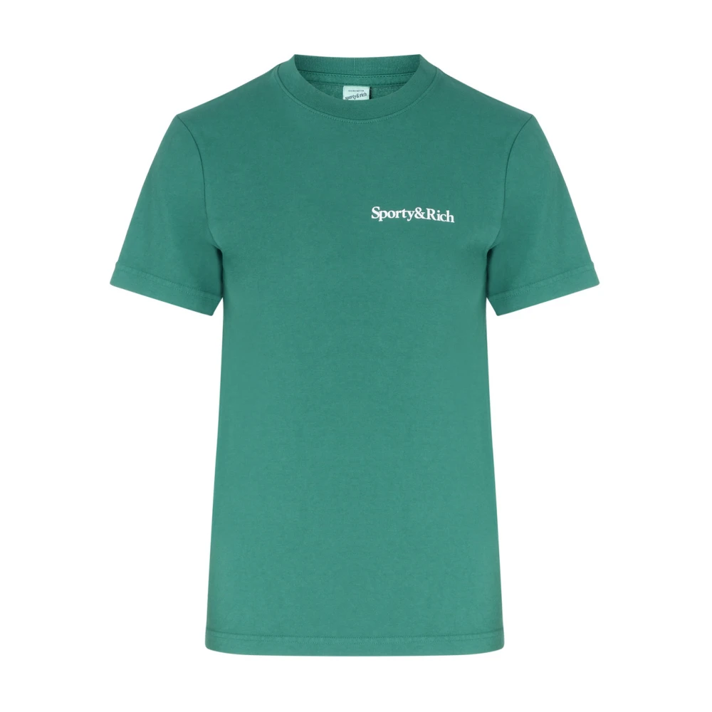 Sporty & Rich Gezondheid is rijkdom T-shirt Green Dames