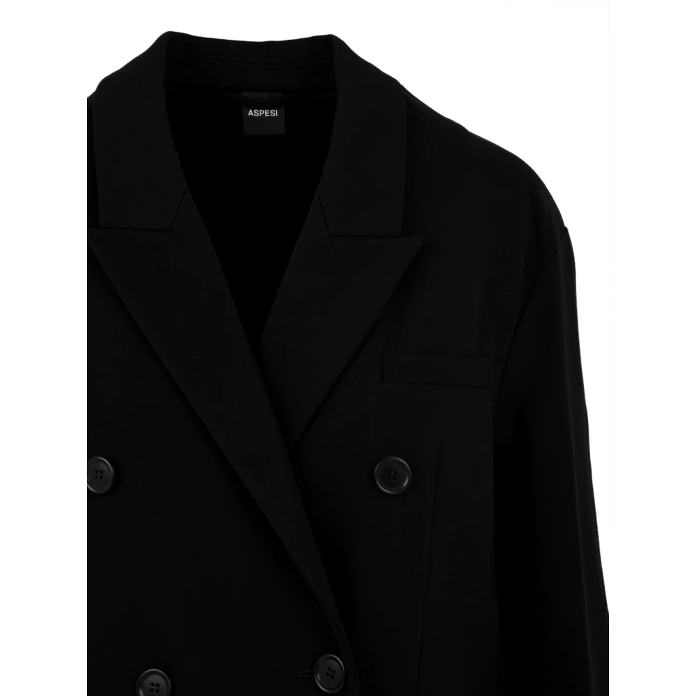 Aspesi Stijlvolle Zwarte Jas Black Dames