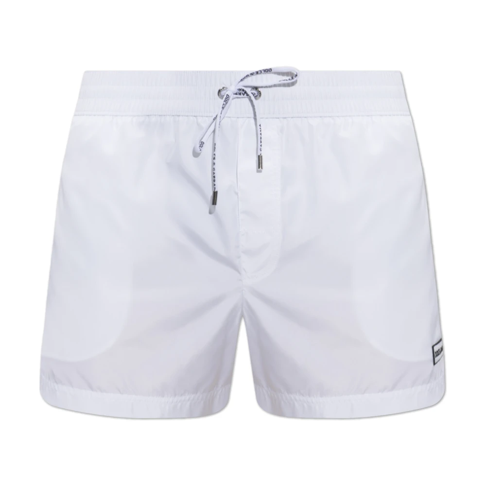Dolce & Gabbana Uomo Bianco Costumi Da Bagno, L, New,