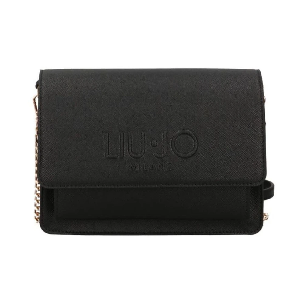 Liu Jo Stijlvolle Schoudertas met Logodetail Black Dames