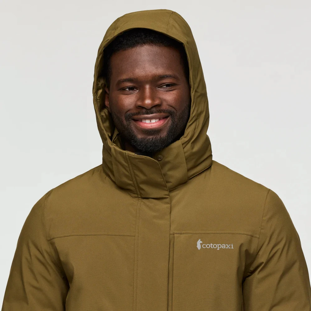 Cotopaxi Warme donsparka met winddichte schaal Green Heren