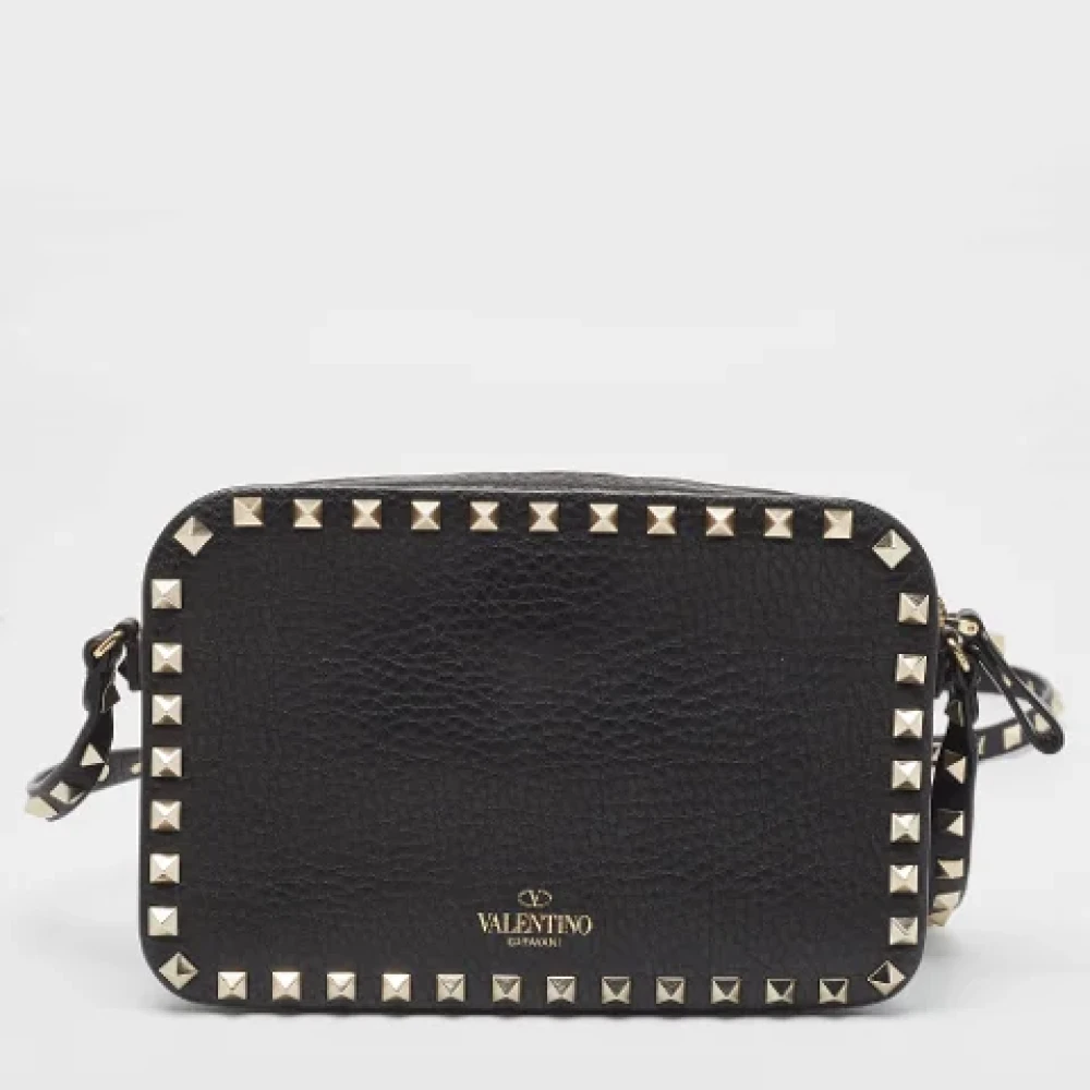 Valentino Vintage Pre-owned Leather crossbody-bags Black Dames