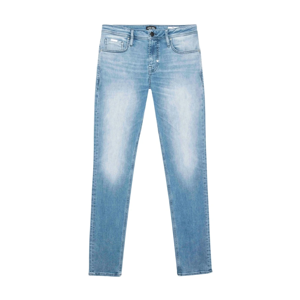 Antony Morato Tapered Jeans met Délavé Effect Blue Heren