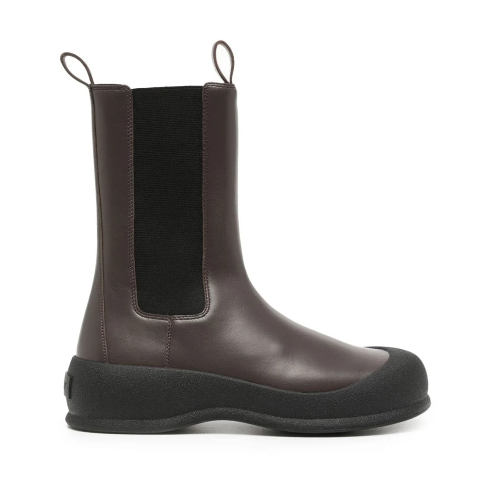 Bally Brown Chelsea Boots, Female, 4 Uk, Leather Ankle Bootie