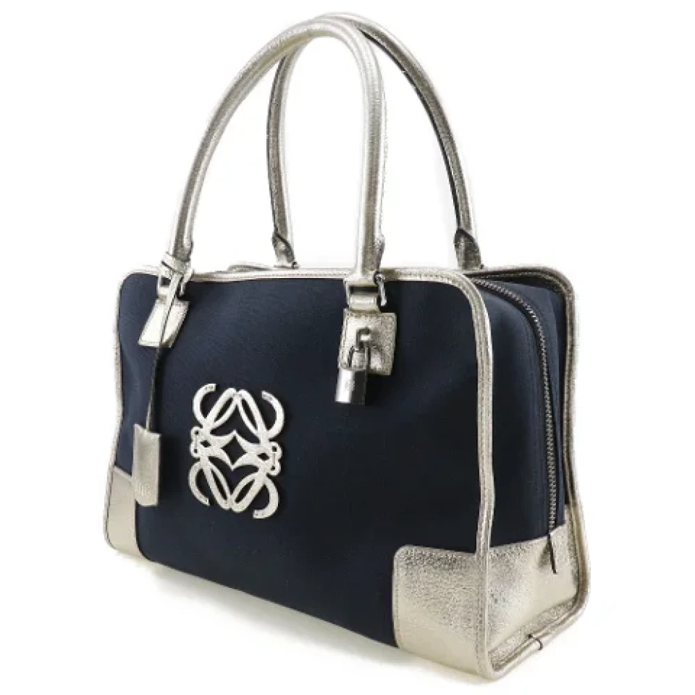 Loewe Pre-owned Canvas handbags Blue Dames
