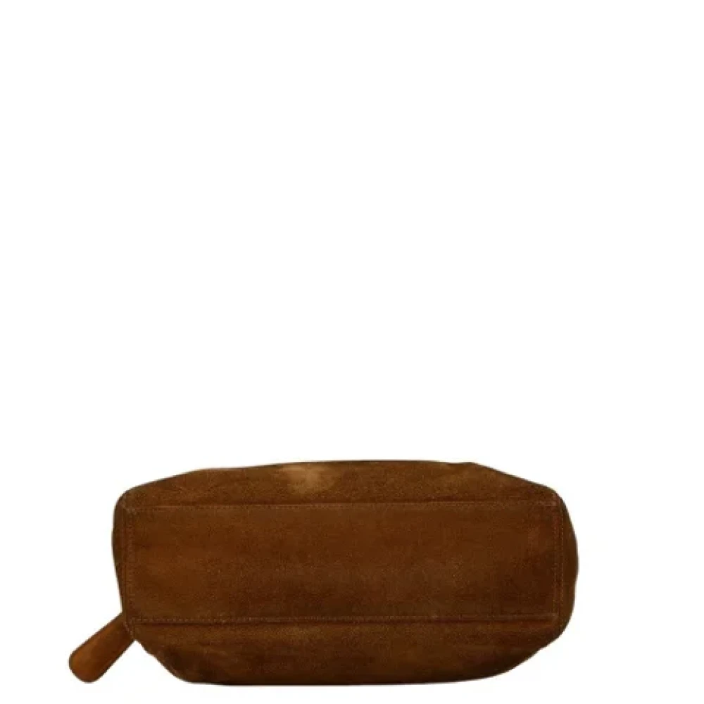 Chanel Vintage Pre-owned Suede chanel-bags Brown Dames